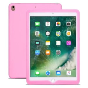 Silikone cover til iPad. Til alle iPad 9,7" modeller. Lyserød. -