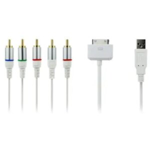 AV-Component kabel til iPhone, iPad & iPod. -