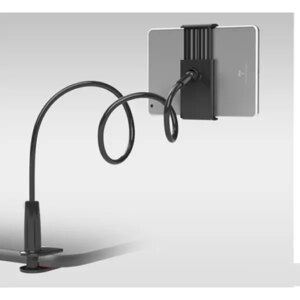 Fleksibel universal mobil & tablet bordholder. 70 cm arm. Sort. -