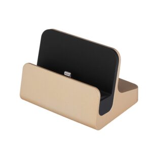 iPad Dock. Elegant Bordlader til både iPads og iPhones. Gold -