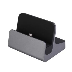 iPad Dock. Elegant Bordlader til både iPads og iPhones. Grå -