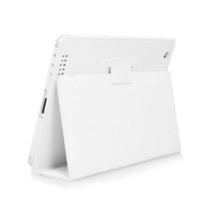 Lædertaske /-holder til iPad Air 2 & iPad Pro 9,7â. Hvid. -