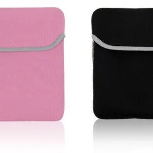 iPad beskyttelses sleeve. Pink med sort indmad. -