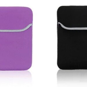 iPad beskyttelses sleeve. Lilla med sort indmad. -