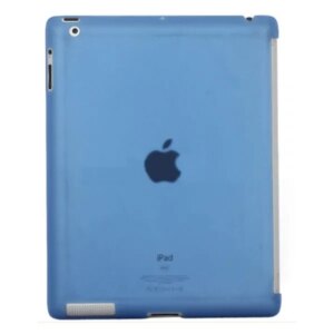 iPad 2/iPad 3/iPad 4 bagcover i hård plastik. Mat blå. -