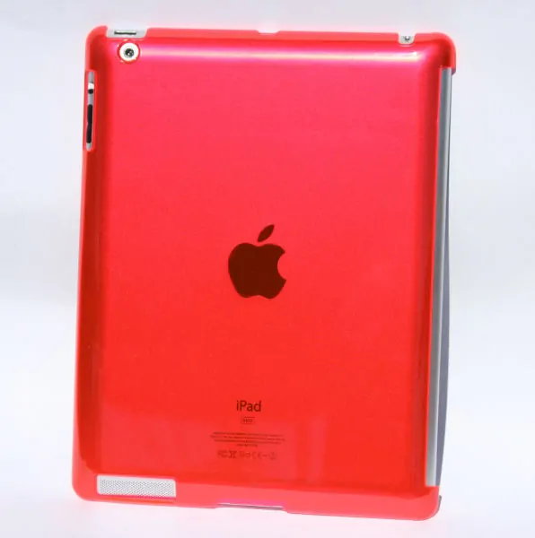 ipad3-plastcover-pink iPad 2/iPad 3/iPad 4 bagcover i hård plastik. Pink. -