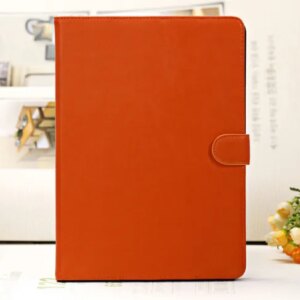 Lækkert læder cover til iPad Air, iPad (2017) & (2018). Orange. -