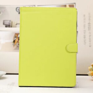 Lækkert læder cover til iPad Air, iPad (2017) & (2018). Limegrøn -