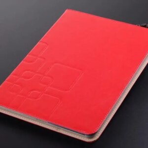 Flot "graveret" cover til iPad. Printing Grain. Rød. -