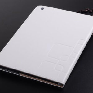 Flot "graveret" cover til iPad. Printing Grain. Hvid. -