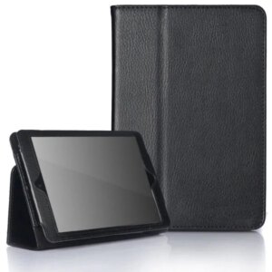 Lædertaske /-holder til iPad Mini. Sort. -