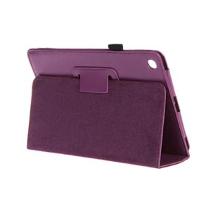 Lædertaske /-holder til iPad Mini. Lilla. -