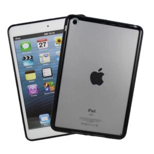 iPad Mini mat transparent bumpercover. Sort. -