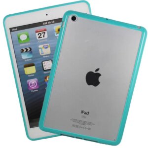 iPad Mini mat transparent bumpercover. Ocean green. -