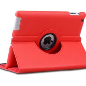 iPad Mini (1, 2 & 3) - 360° Roterende Cover & stander. Rød. -