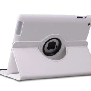 iPad Mini 4 / iPad Mini 5 Roterende cover & stander. Hvid. -