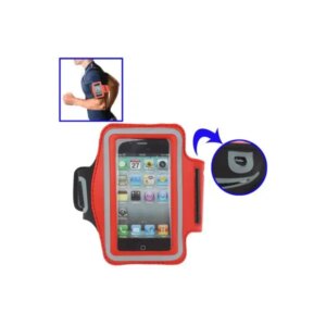 Sportsarmbånd til iPhone 4/4S, 3GS, 3G og iPod touch. Rød. -
