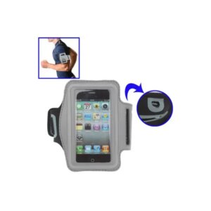 Sportsarmbånd til iPhone 4/4S, 3GS, 3G og iPod touch. Silver. -