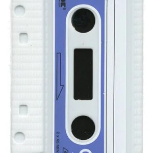iPhone 4 / 4S Retro Cover. Silikone kassettebånd. Hvid. -