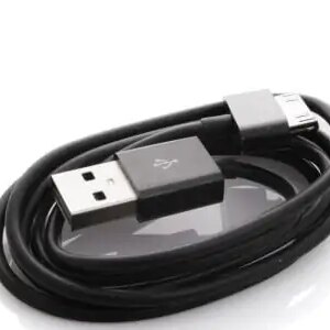 USB Data-/ladekabel til iPhone, iPad, iPod mm (30-pin stik). 1 meter. Sort. -