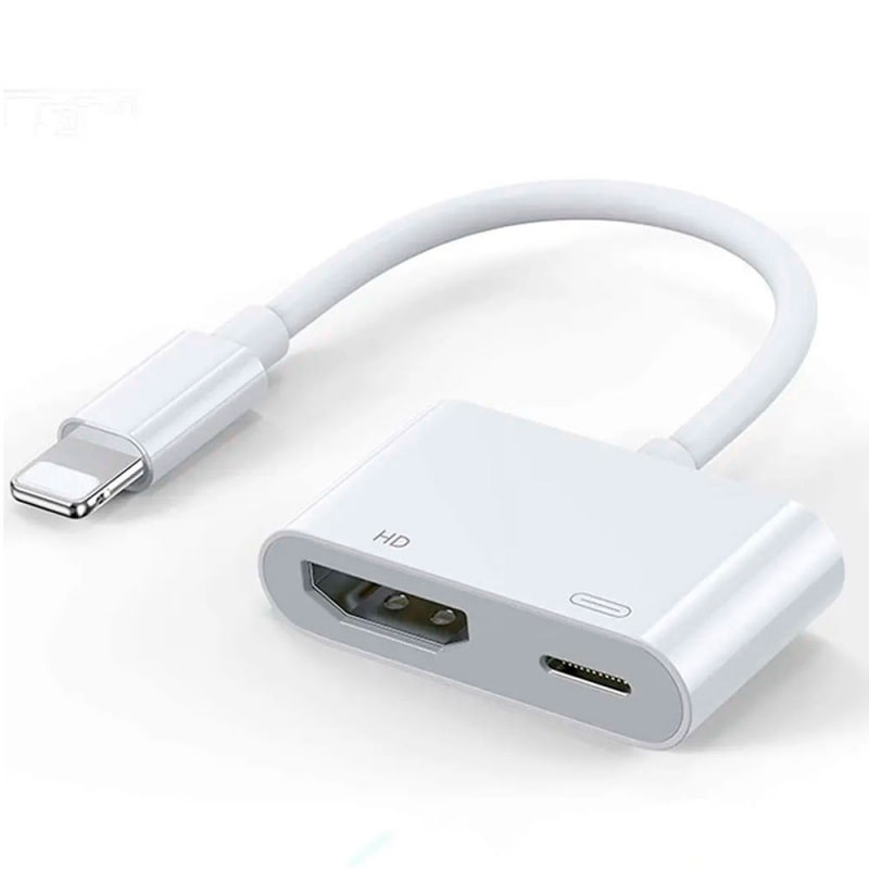 iPhone Lightning til HDMI Adapter. Spejling af af din iPhone eller iPad iPhone Lightning til HDMI Adapter. Nem spejling af skærmbilleder fra din iPhone eller iPad -