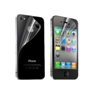 Skærmbeskyttelse til iPhone 4 & 4S. Front+Back. -