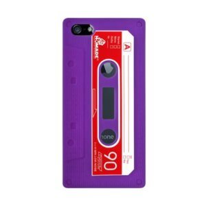 iPhone 5/5S/SE Retro Cover. Silikone kassettebånd. Lilla. -