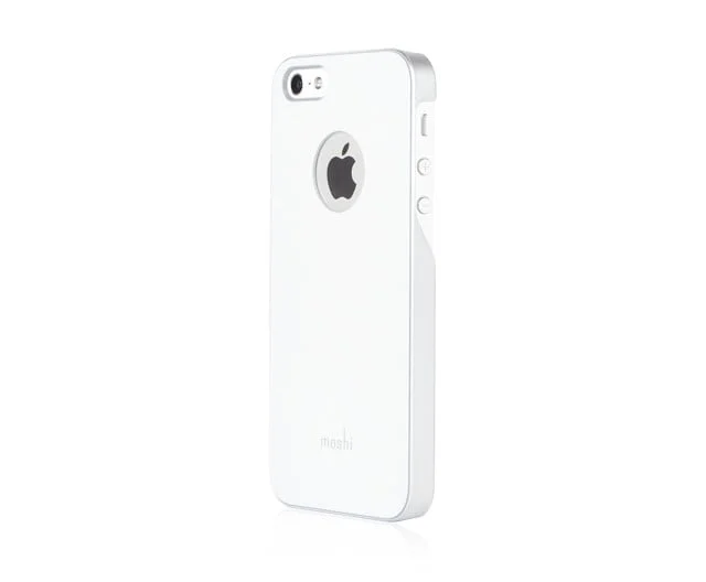 iphone5-moshi-white Moshi iGlaze 5 cover til iPhone 5/5S/SE. Hvid. -