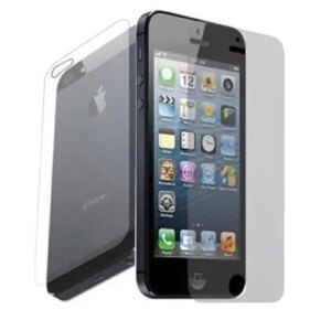 Skærmbeskyttelse til iPhone 5/5S/5C. Front+Back. -