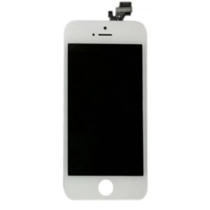 Original OEM kvalitet iPhone 5 LCD skærm m touch-screen. Hvid. -