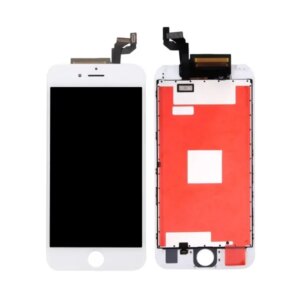 Original OEM kvalitet iPhone 6S LCD skærm m touch-screen. Hvid. -