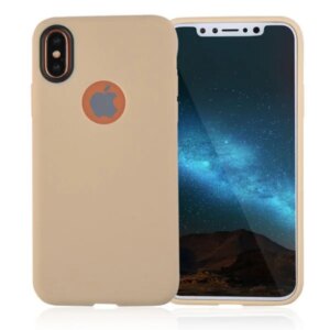 Silikone cover til iPhone X. Khaki. -