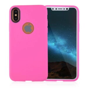 Silikone cover til iPhone X. Pink. -