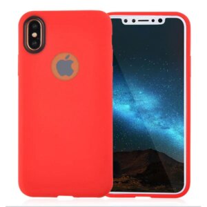 Silikone cover til iPhone X. Rød. -