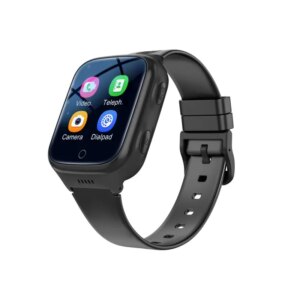 K9H Vandtæt GPS Smartwatch til børn med 4G. GPS-positionering, geo-hegn mm. Sort. -