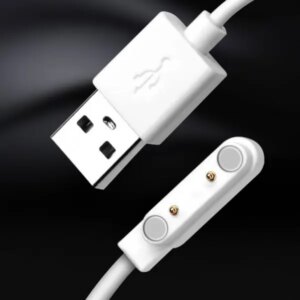 Oplader til LT32 Sport Smartwatch til børn. 1 meter. Hvid. -