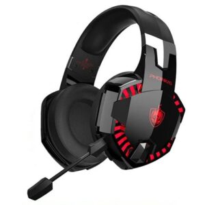 KOTION EACH G2000BT Bluetooth Stereo Gaming Headset. Trådløse og med aftagelig mikrofon. Rød -