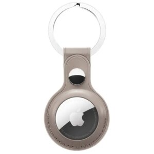 Apple AirTag læder nøglering. Grå. -