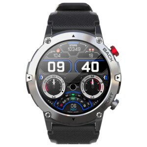 LEMFO LF26 Max Smartwatch. Touch Screen smartwatch der kan tåle at blive brugt. Silver. -