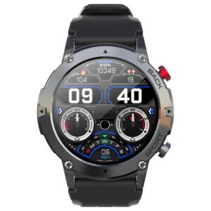 LEMFO LF26 Max Smartwatch. Touch Screen smartwatch der kan tåle at blive brugt. Sort. -