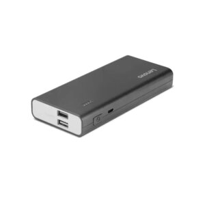 Lenovo PA10400 Powerbank. 2.1 A - 2x USB output. 10400 mAh. Sort. -