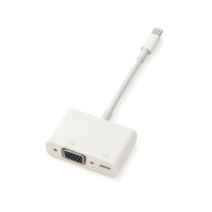 Lightning til VGA Adapter med Opladning. Spejl Skærm & Oplad Samtidig i 1080p HD -