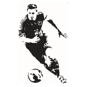 Lionel Messi wallsticker. 85.5x53cm -