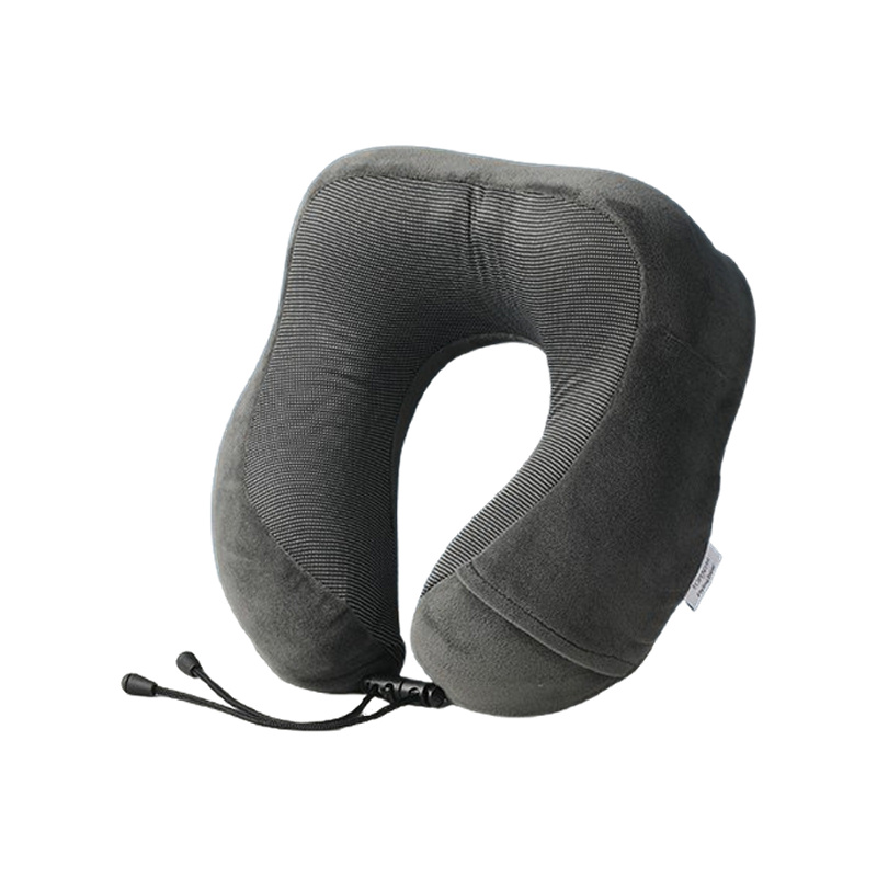 M-formet Memory Foam Rejsepude - Ergonomisk Nakkestøtte. Sort M-formet Memory Foam Rejsepude - Ergonomisk Nakke- og Hovedstøtte med Vaskbart Betræk (Sort) -