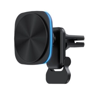 Magnetisk Bilholder med Trådløs Opladning til Ventilationskanalen -
