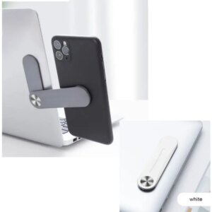 Universal Magnetisk Mobilholder til Montering på Laptop. Hvid. -