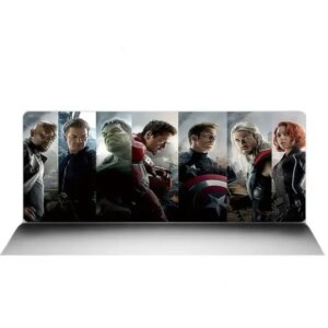 Marvel Gaming Musemåtte. Alle Avengers heltene. XXL model. 90x40cm. -