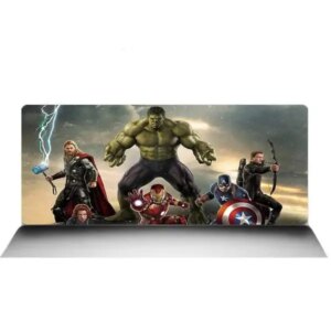 Marvel Gaming Musemåtte. Avengers heltene klar til kamp. XXL model. 90x40cm. -