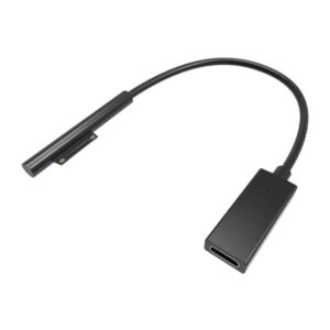 Microsoft Surface Pro 4/5/6/7/GO USB-C Opladningskabel (USB-C Hun). 20 cm -