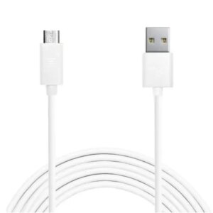 MICRO-USB Opladekabel. 3 m. Hvid. -
